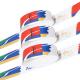 Durable Colored Paper Wristbands For Events Synthetic White Red Blue Yellow