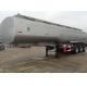 SINOTRUK Mn Steel 60 Cfm Oil Tank Semi Flatbed Trailers For Oil Fuel Transport