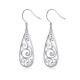 Europe Fashion Jewelry Popular Silver Rhinestone Claw Chain Drop Earrings Women