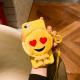 Soft TPU Little Yellow Man Expression Pack Coin Earphone Purse Cell Phone Case Bracket For iPhone 7 6s Plus