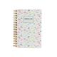 A5 Hardcover Notebook Printing Spiral Binding Emboss Academic Planner Book Customized