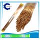 1.0x400mmL Double Hole Eletrode Pipe Brass Copper Tube For EDM Drill Machine
