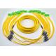 48 Cores SC APC Patch Cord , PVC Yellow Jacket Cable Patch Cord 50 Meters