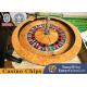 International Casino Club 32 Inch Roulette Wheel Solid Wood Turntable With Resin Ball