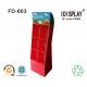 Big Promotion Red DVD Player Custom Cardboard Displays With Mulit Pockets