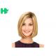 Soothing Natural Volume Synthetic Heat Resistant Wigs , Short Bobo Blonde Wig With Tangle Free