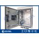DC 48V Cooling Fans Outdoor Telecom Cabinet With Anti Theft Three Point Lock