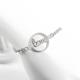Fashion Silver Plated Stainless Steel Bangle Bracelet For Ladies