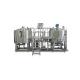 Two Vessel Brewing 5BBL Automated Beer Brewing System SS304 For Beer Production