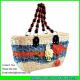 LUDA luxury handbags fashion lady straw handbags hand woven straw tote bag