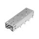 LP11AC02000 1x1 Port SFP Cage Press-Fit Through Hole With EMI Spring Finger