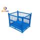 Foldable Metal Wire Mesh Stackable Pallet Cages For Logistics