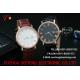 wholesale customization  Pu watch  Round dial alloy case  quartz watch fashion watch concise style black/brown pu strap