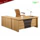 Fruit Wood Color Office Manager Desk With Movable Cabinet BV SGS FSC