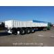 Titan flatbed semi trailer with sidewall ,3 axle fence flatbed semitrailer and max load 40tons