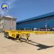 2 Axles 3 Axles Flatbed Skeleton Semi Trailer for Container 12500x2500x1650mm