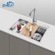 Handmade House Kitchen Sinks Single Bowl SUS304 Stainless Steel Kitchen Sinks With Faucet