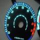 customized el car gauge, el glow gauge dashboard