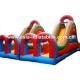 Inflatable Funland With Slide And Archdoor Track For Chilren Boucing And Sliding Games