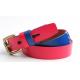 Kids  Mixed Color Genuine Leather Belt With Two Different Color Loops