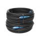 Indoor Outdoor 1 Core G657A1 FTTH Fiber Optic Drop Cable With SC Connector