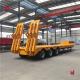 3 Axles 60t Heavy Equipment Hauling Trailers/Low Bed Trailer Transporter