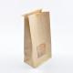 Food Grade Printed Paper Bags / Kraft Paper Bag Recycled Brown Color For Takeout