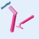 Fixed Head Disposable Double Edge Razor , Durable Dual Blade Razor For Ladies