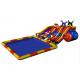 EN71 Inflatable Water Park Slide With Above Ground Swimming Pool