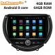 Ouchuangbo car radio gps navigation android 9.0 for Mini cooper (2014--) With 1080 video System