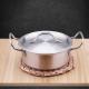 Factory Wholesale Stainless Steel Cooking Soup Stock Pot Thickened Compound Bottom Induction Korean Cookware Cooker Soup Pot