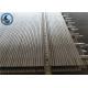 V Wire Welded Wedge Wire Screen Panels , Stainless Steel Wedge Wire Sheets
