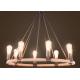 Anti Corrosion DIY American Style Vintage Rope Pendant Light For Bedroom