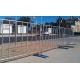 Metal Galvanized Temporary Crowd Control Fencing For Bridge