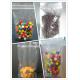PET / AL / NY / PE Transparent Stand up Bottom Gusset Bags for Coffee or Nuts