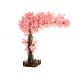 Wedding Pink Artificial Cherry Blossom Tree 300 Cm Height Wood Material