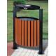 Outdoor Hotel Lobby Accessories Ashtrays Bins Cold Rolled Plate Steel With Zinc Premer Coating