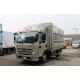 Used Faw Cargo Truck Champagne Color 4*2 Fence Lorry Truck 4 Meters Box Flat Cabin