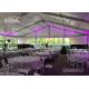 Commercial Outdoor Glass Wall  Event Tents Catering Rental Tent Roof Linning