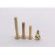 Brass Pan Head Slotted Screws  Slotted Drive Pan Head Machine Screws DIN85 Slotted Drive Machine Screws