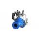 Pressure Management Water Control Valve Ductile Iron For Dual Outlet Setting Pressure