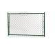 PVC Coated Portable Chain Link Fence Panels Dark Green Color For Playground