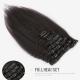 Natural Black Hair Extensions Weave Clip In Long Kinky Straight ODM