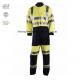 Yellow Fire Resistant Coveralls With Reflective Tape Two Tone High Visibility