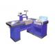 Stainless Steel Convenience Shop Checkout Counter Cash Register Customized