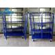 Metal Collapsible Trolleys With Wheels , Two Front Door Logistics Vertical Trolley