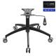 Black Durable Metal Office Chair Base Replacement Aluminum Alloy Customized