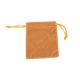 Soft Colored Velvet Jewelry Bag With Drawstring Screen Printing Surface
