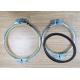 Heavy Duty Steel Pipe Clamps For Dust Removal Normal Pressure & Temperature