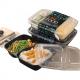 Lightweight 2 Compartment Plastic Takeaway Containers